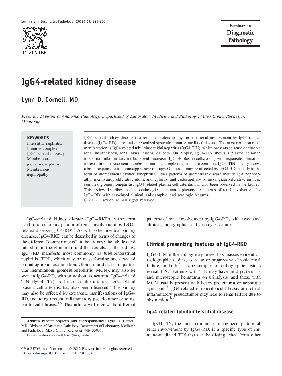 IgG4-related kidney disease