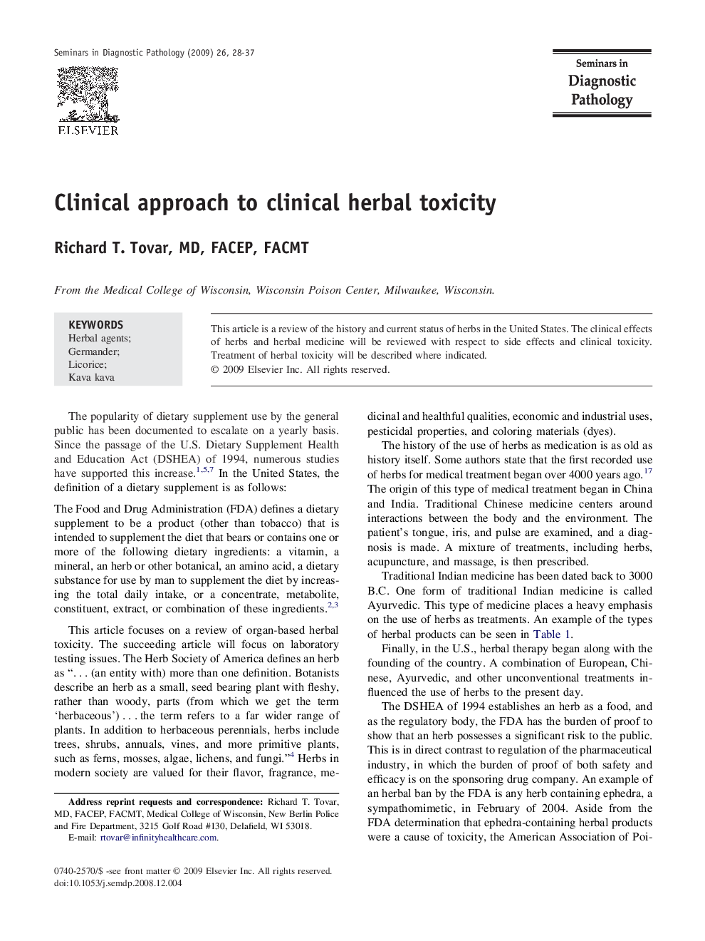 Clinical approach to clinical herbal toxicity