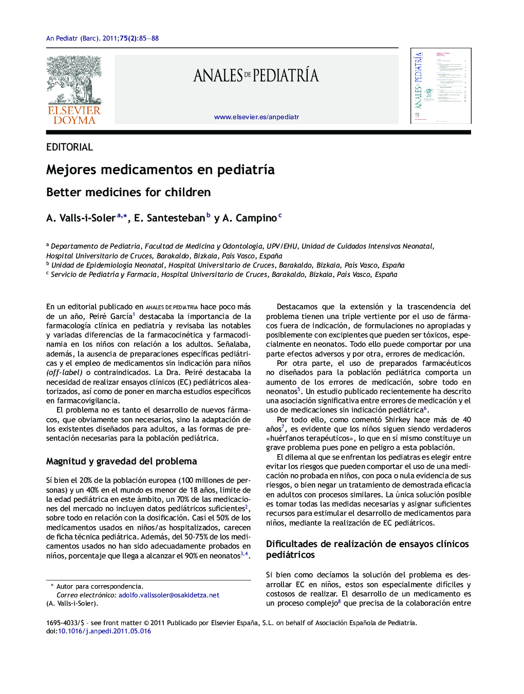 Mejores medicamentos en pediatrÃ­a