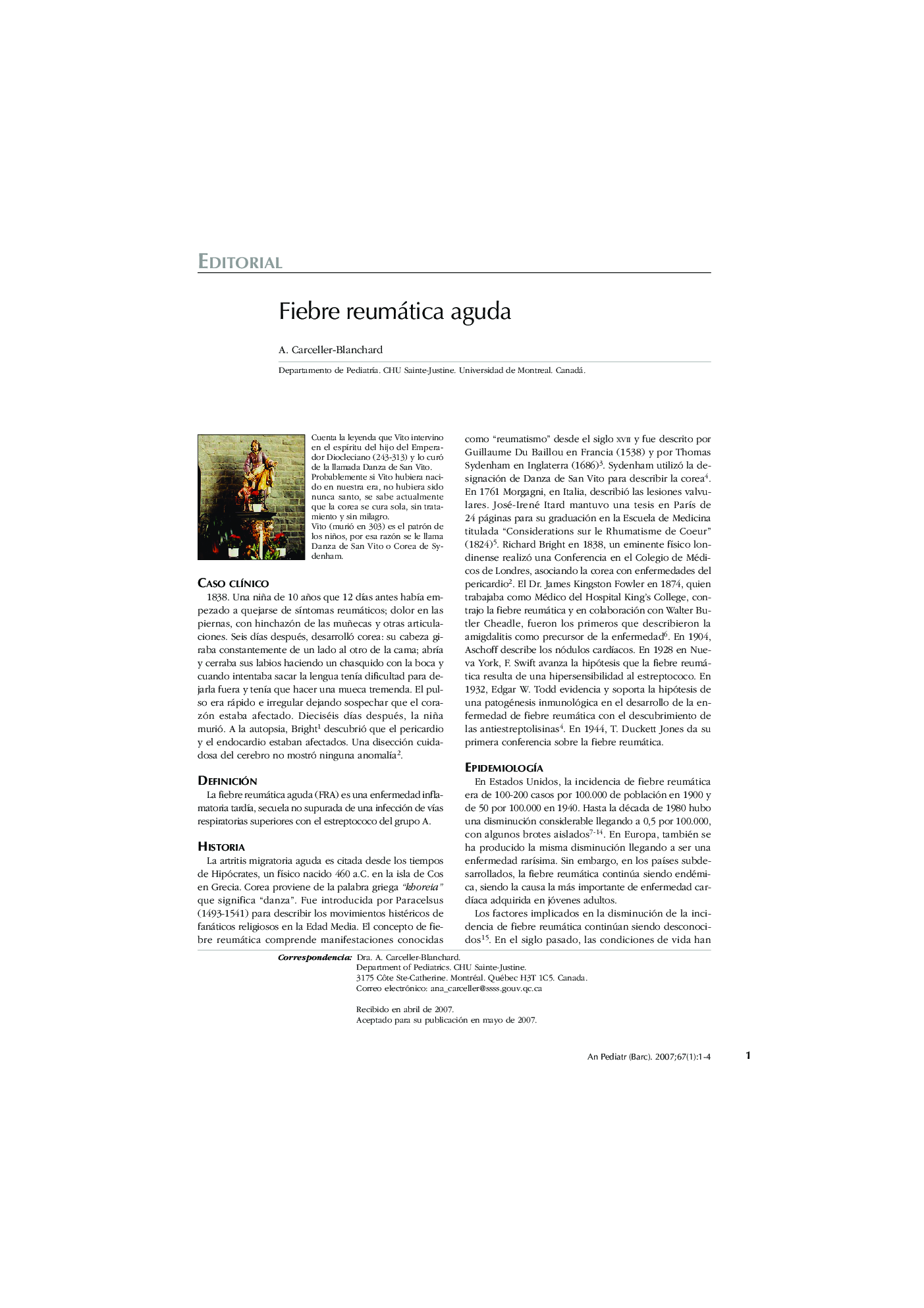 Fiebre reumática aguda