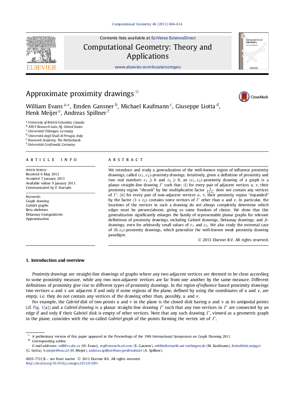 Approximate proximity drawings 