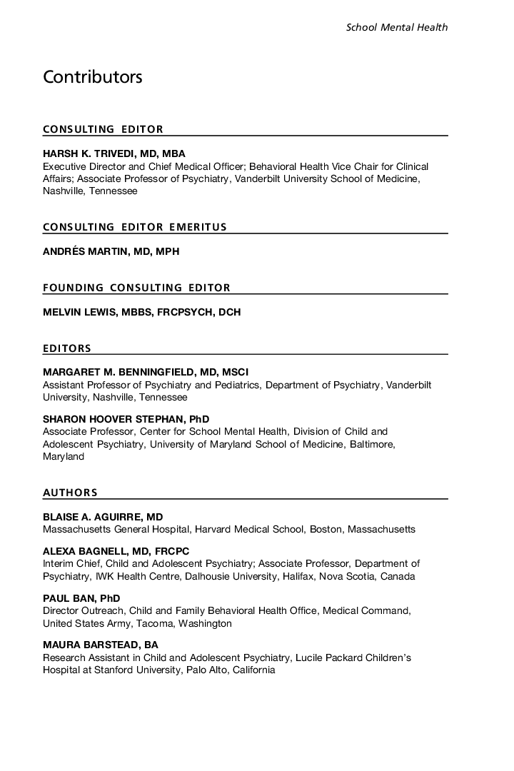 Contributors