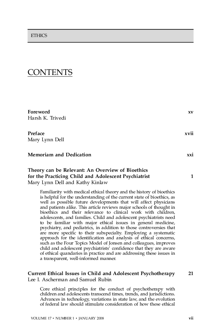 Table of Contents