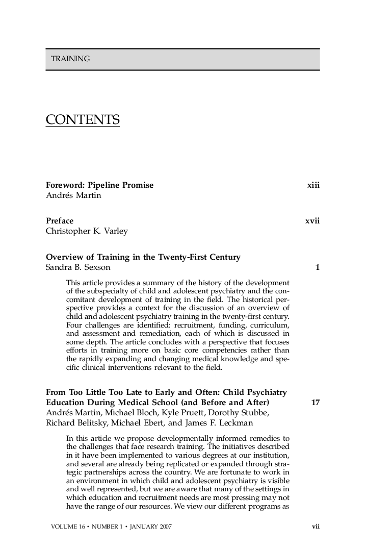 Table of Contents