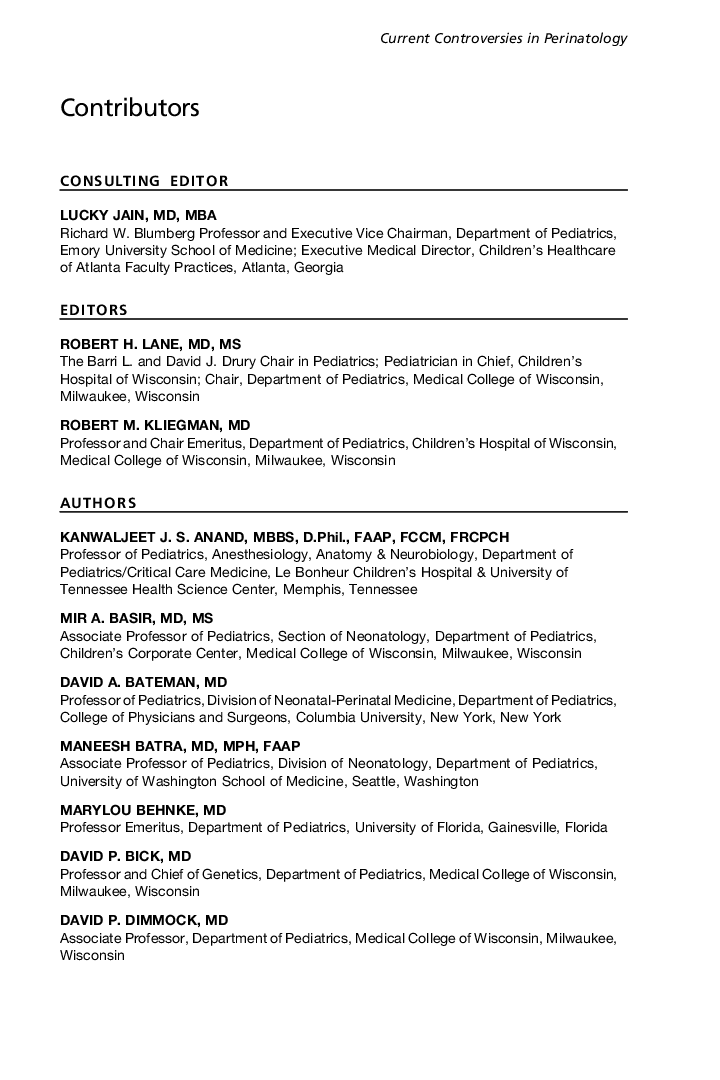 Contributors