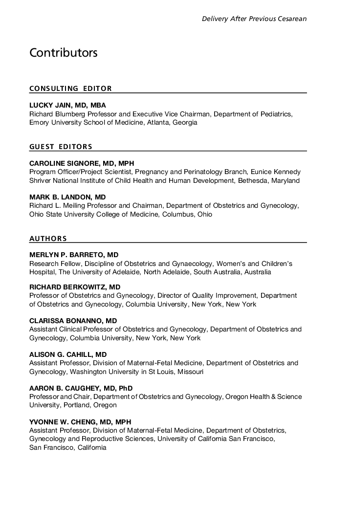 Contributors