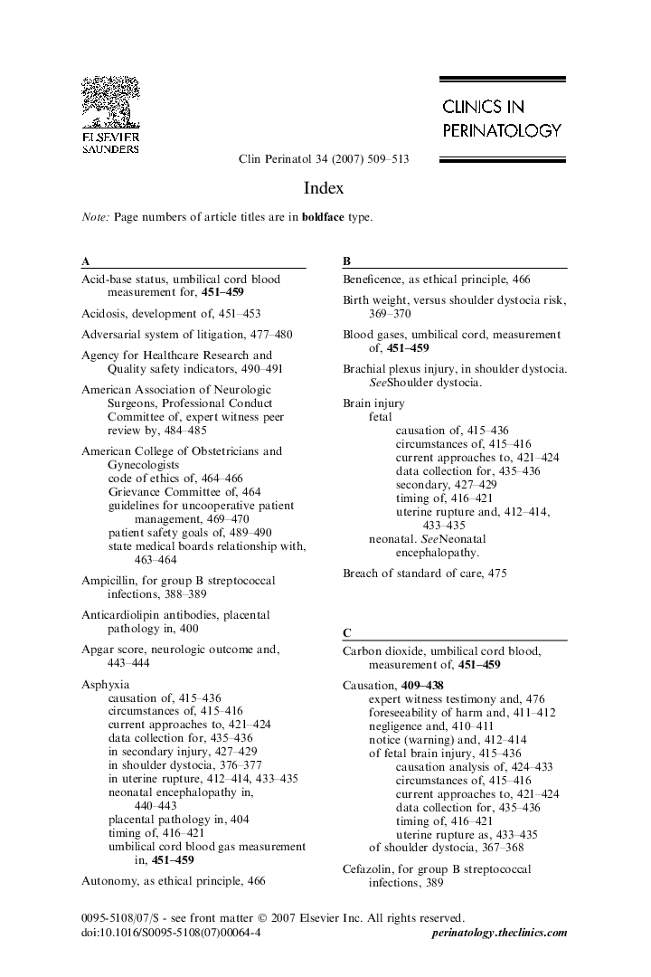 Index
