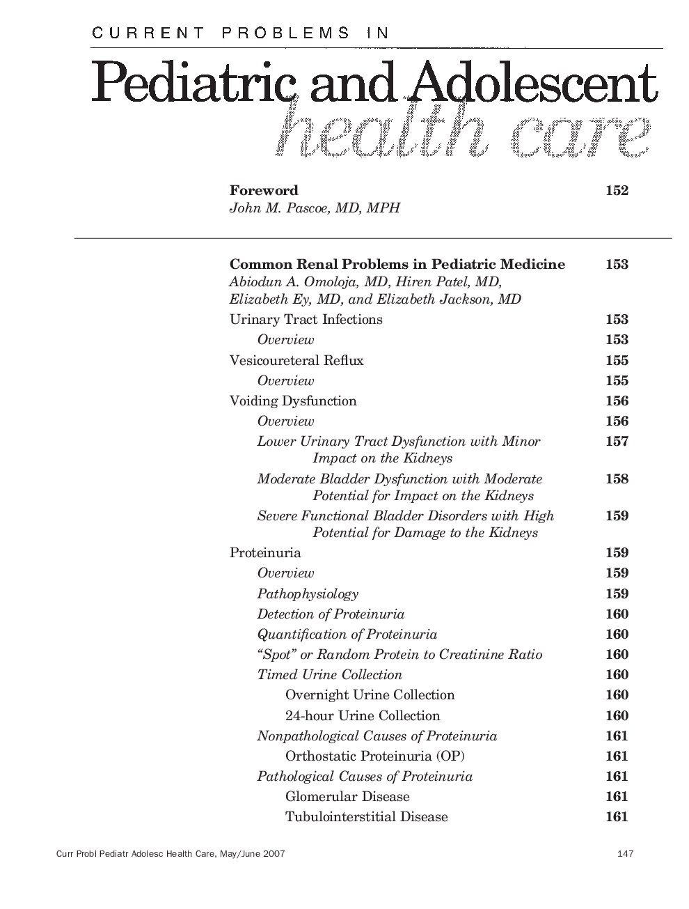 Table of Contents