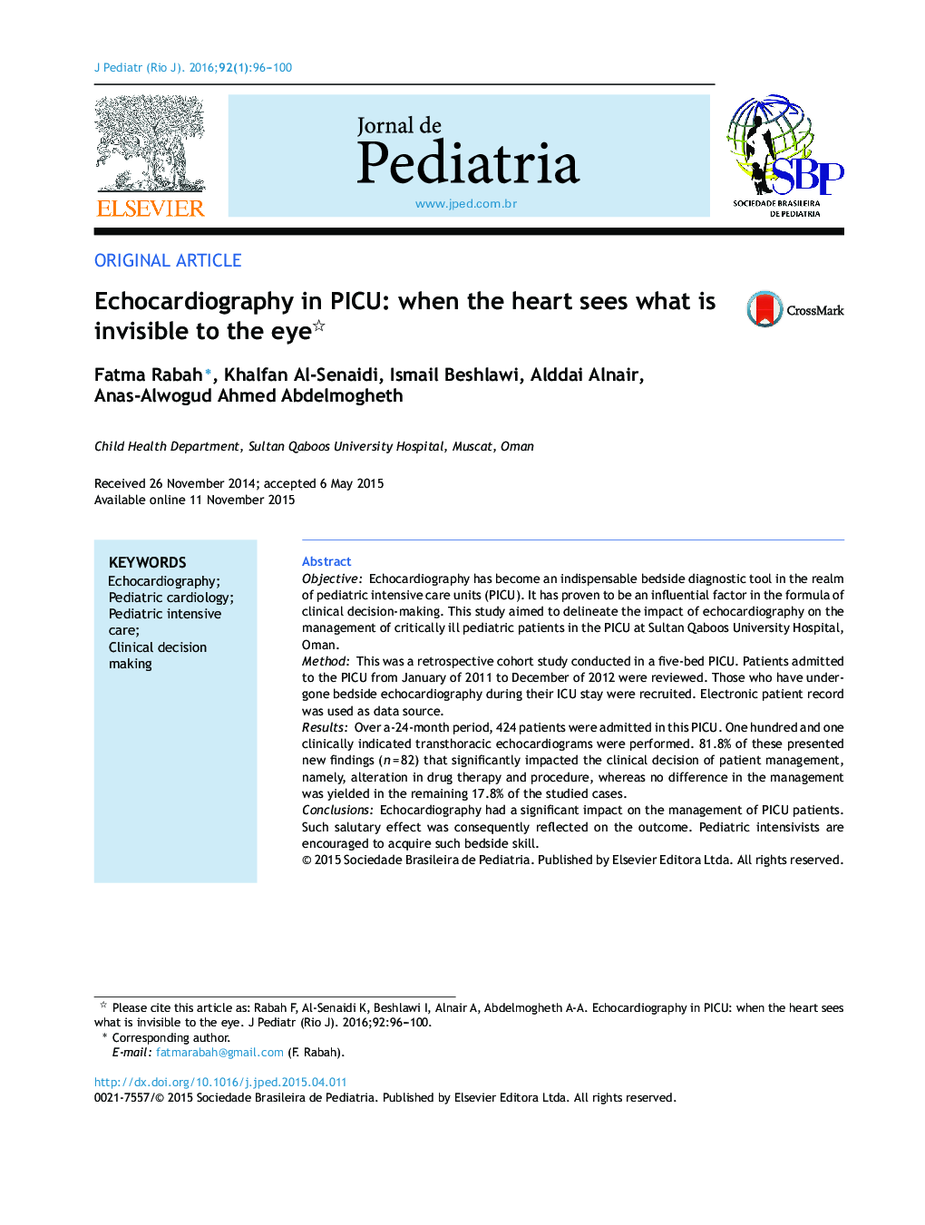 Echocardiography in PICU: when the heart sees what is invisible to the eye 