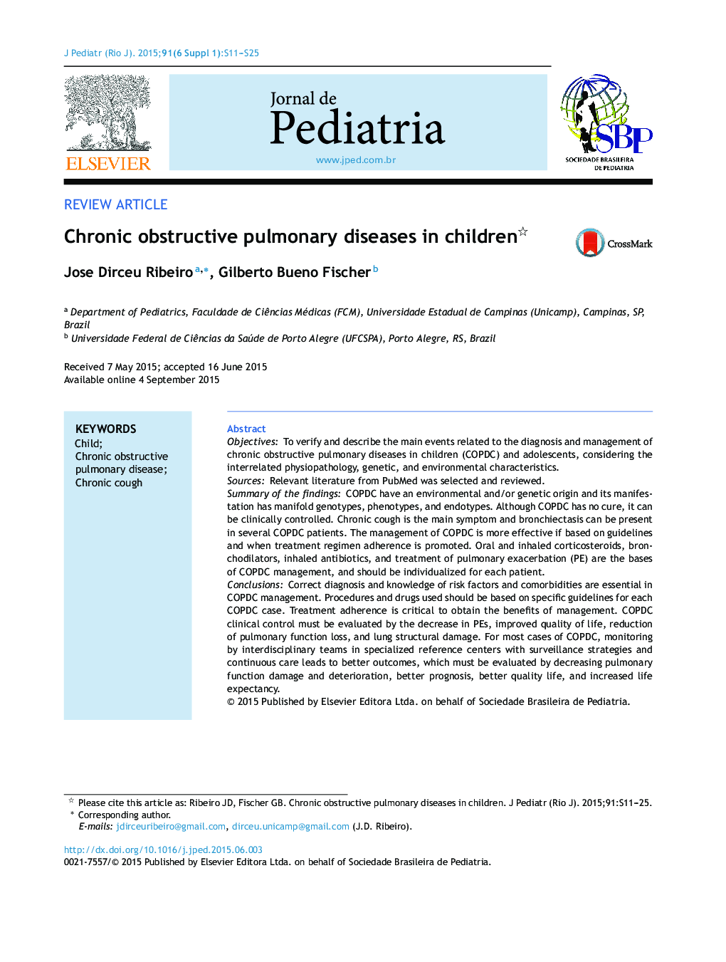 Chronic obstructive pulmonary diseases in children 