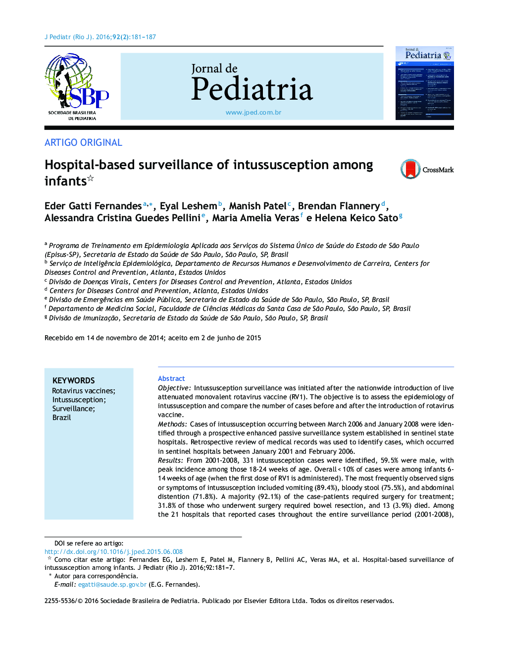 Hospital‐based surveillance of intussusception among infants 