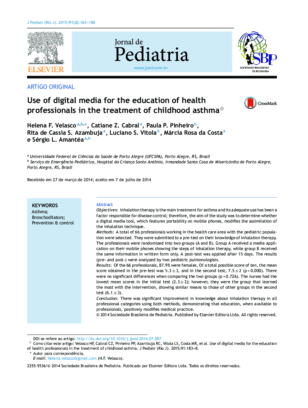 استفاده از رسانه های دیجیتال برای آموزش متخصصان بهداشت در درمان آسم در دوران کودکی؟ 