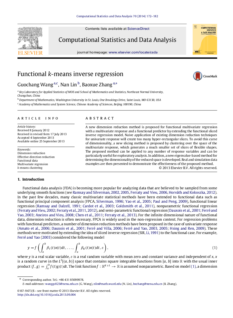 Functional kk-means inverse regression