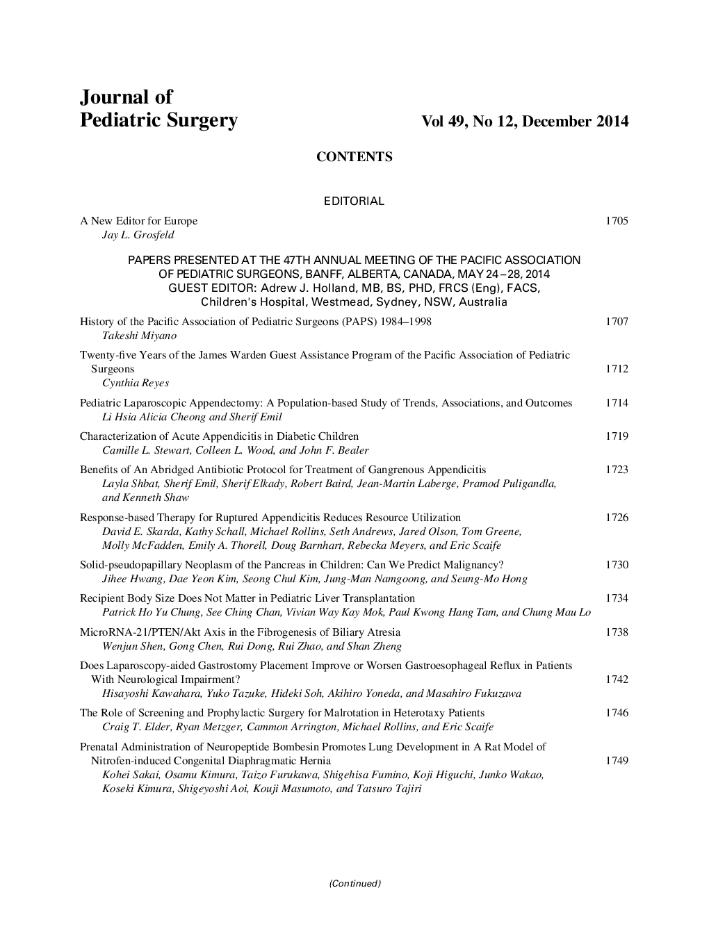 Table of Contents