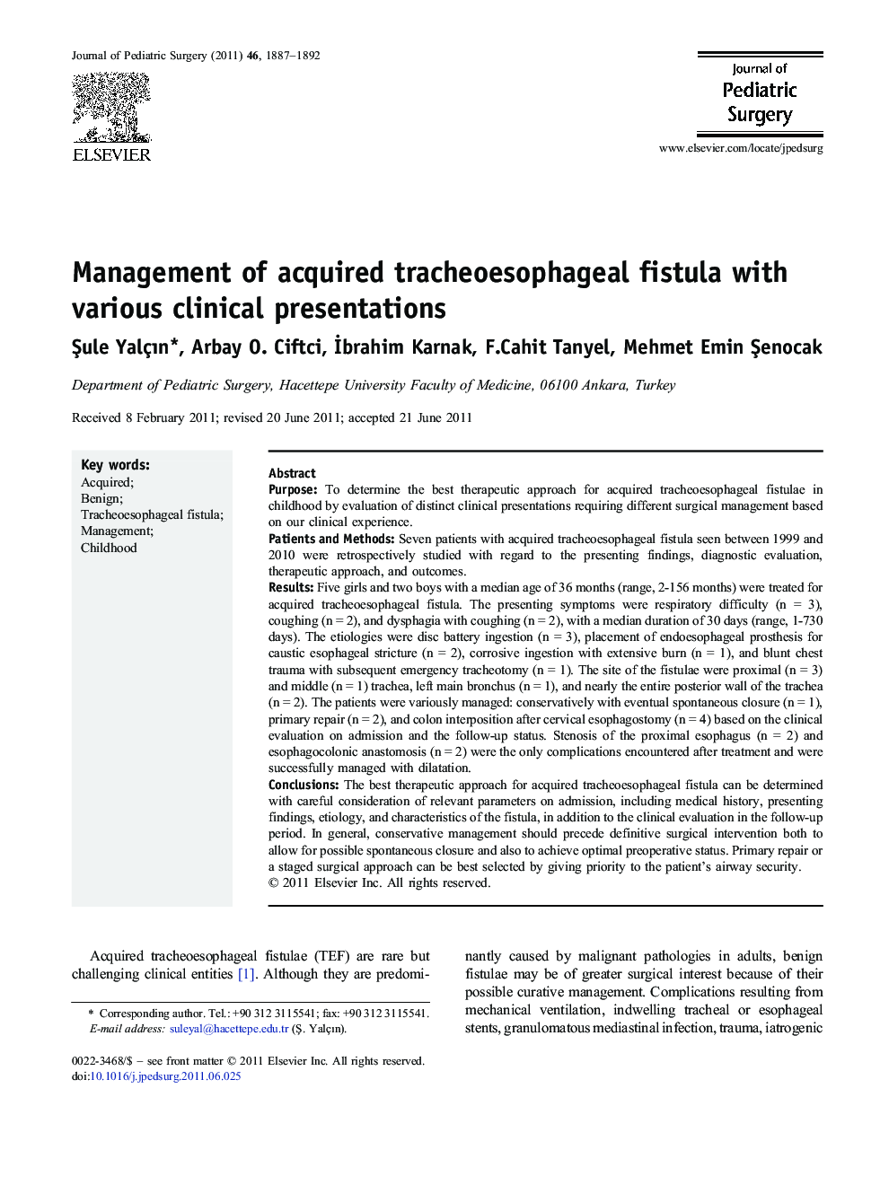 Management of acquired tracheoesophageal fistula with various clinical presentations