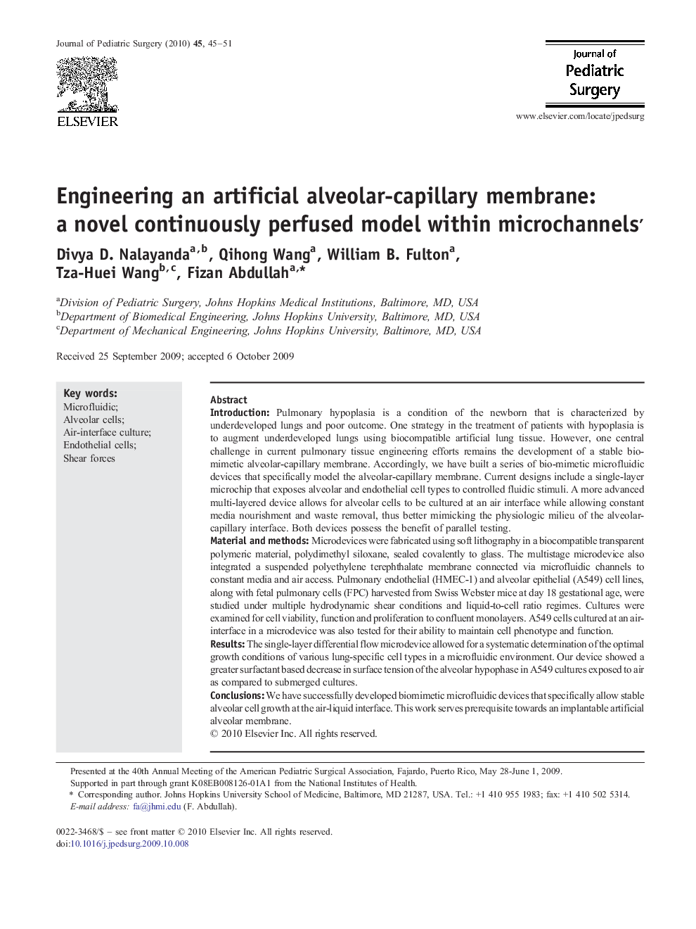 Engineering an artificial alveolar-capillary membrane: a novel continuously perfused model within microchannels 