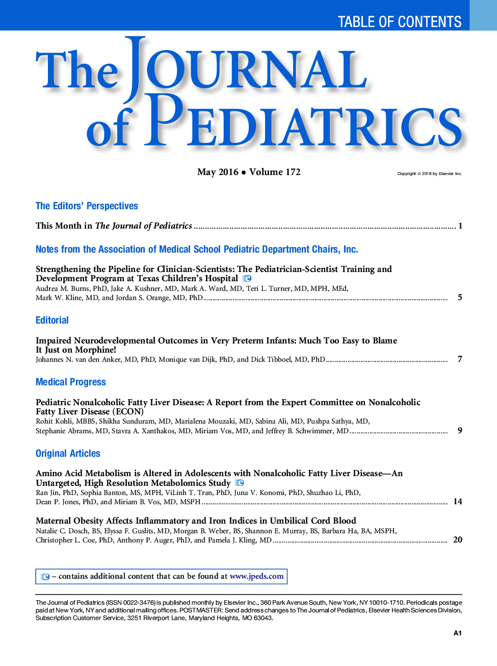 Table of Contents