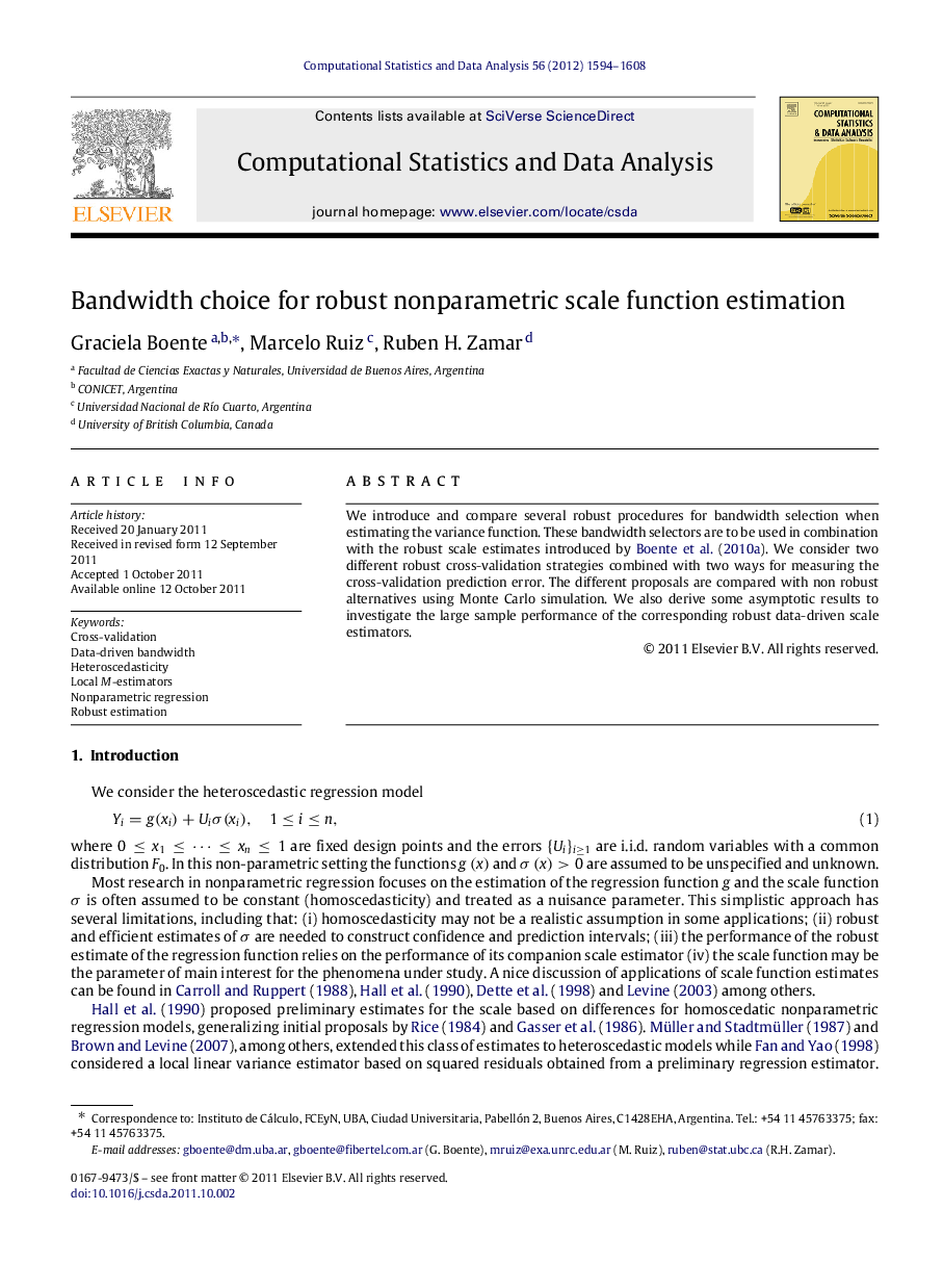 Bandwidth choice for robust nonparametric scale function estimation