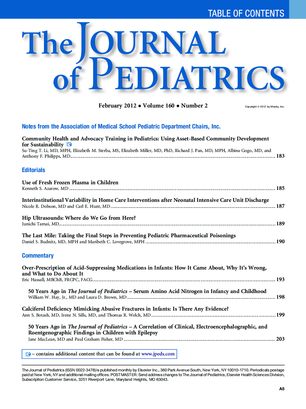 Table of Contents