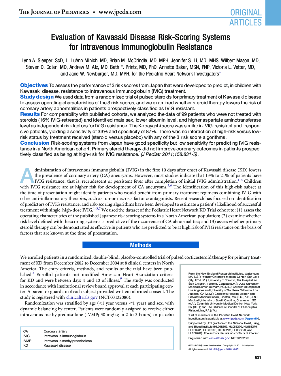 Evaluation of Kawasaki Disease Risk-Scoring Systems for Intravenous Immunoglobulin Resistance