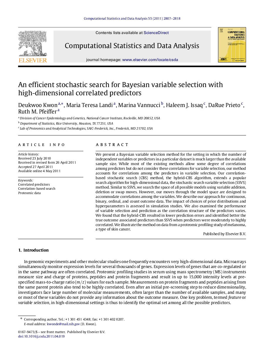 An efficient stochastic search for Bayesian variable selection with high-dimensional correlated predictors