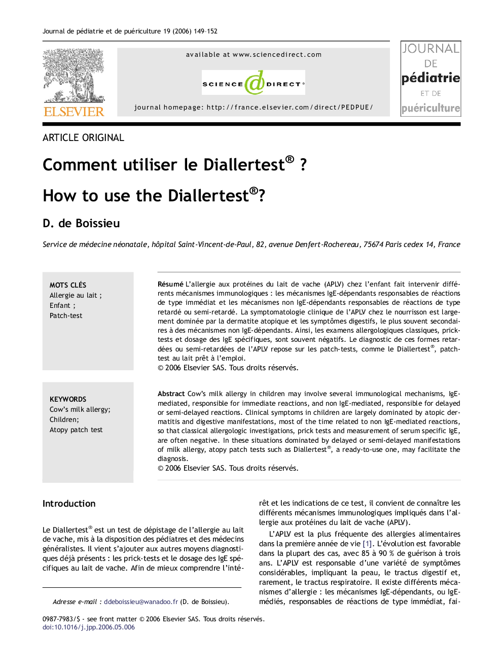 Comment utiliser leÂ Diallertest®Â ?