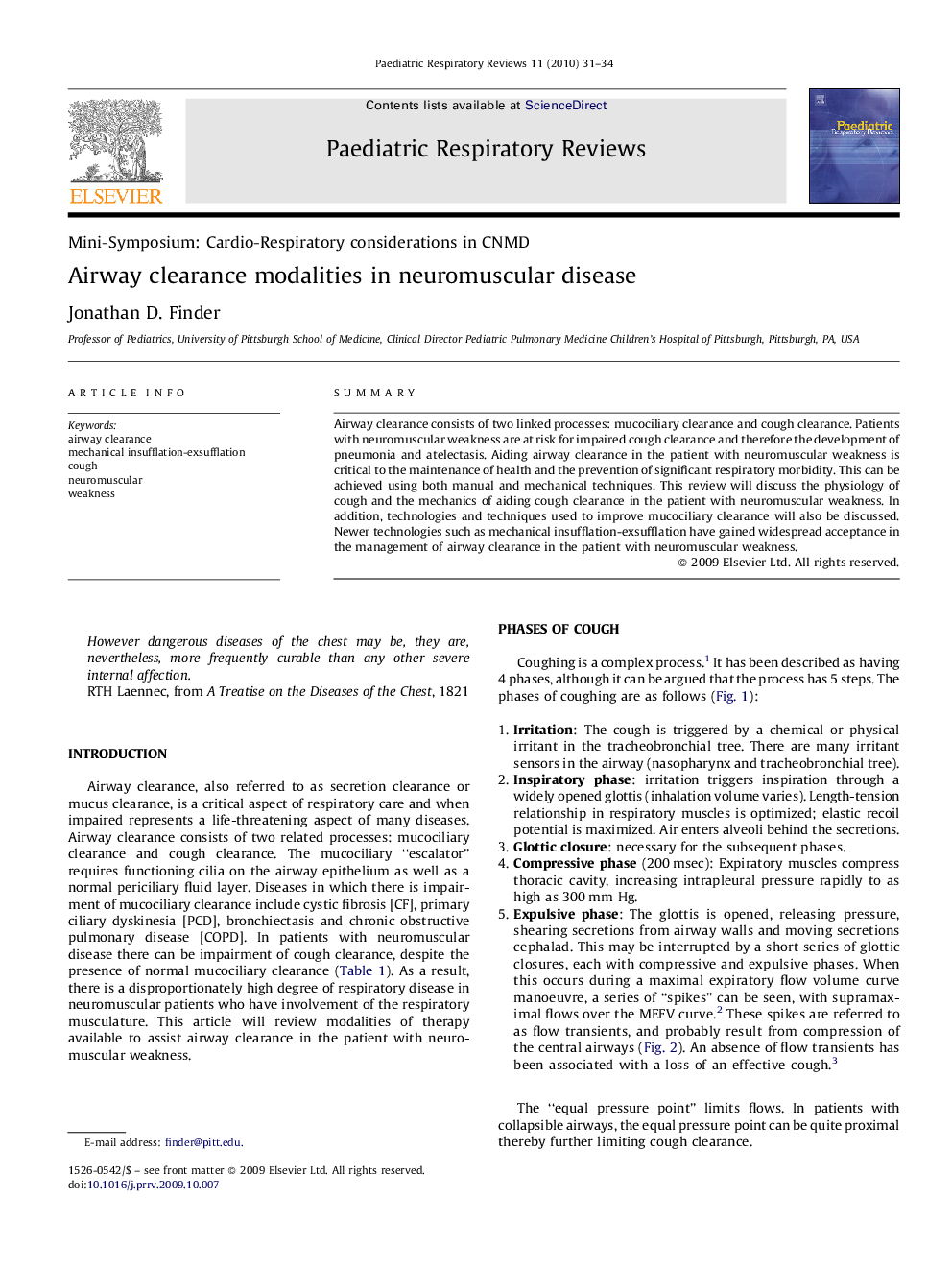 Airway clearance modalities in neuromuscular disease