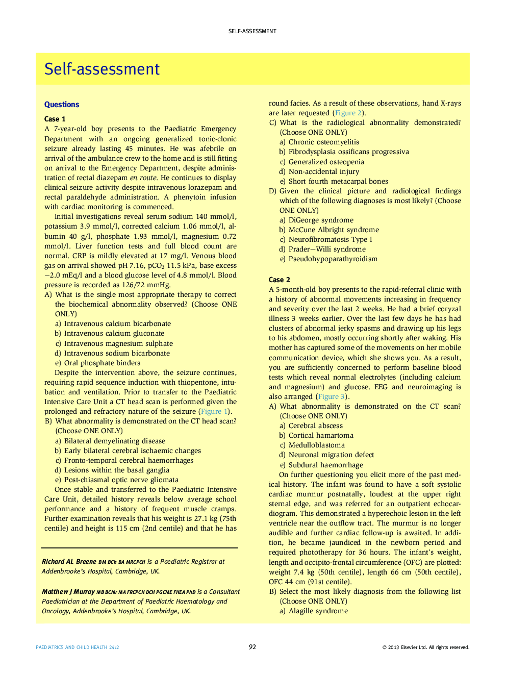 Self-assessment