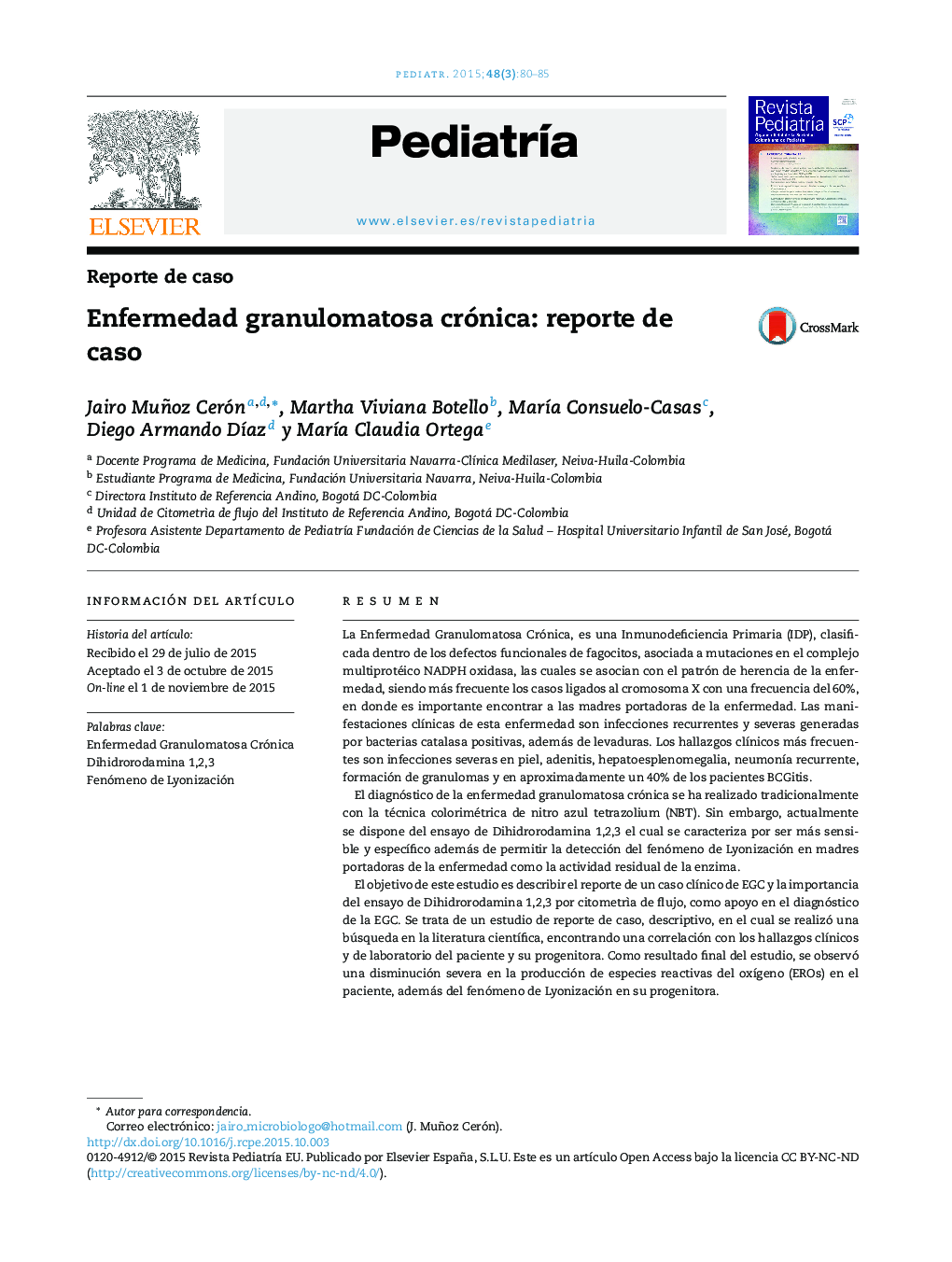 بیماری مزمن گرانولوماتوز: گزارش مورد 