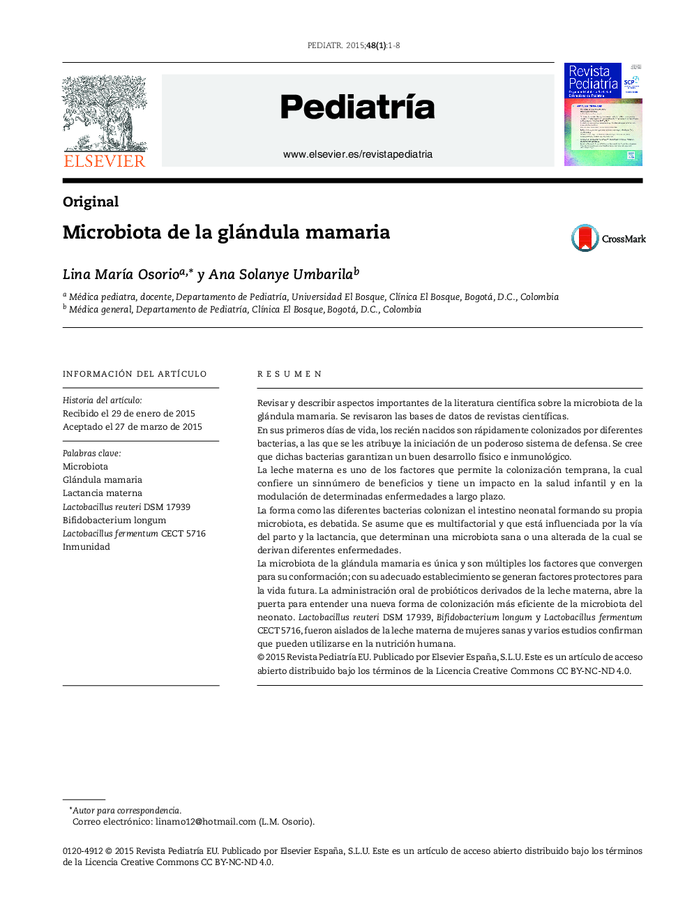 Microbiota de la glándula mamaria