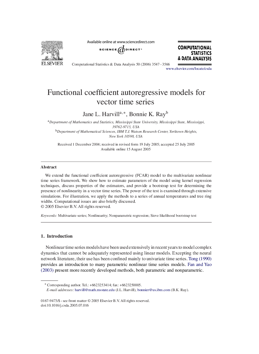 Functional coefficient autoregressive models for vector time series