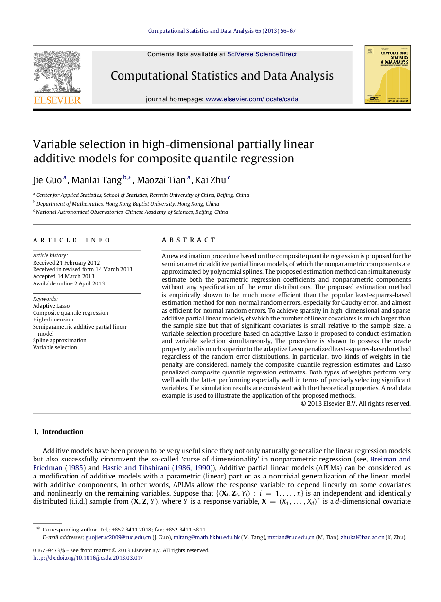 Variable selection in high-dimensional partially linear additive models for composite quantile regression