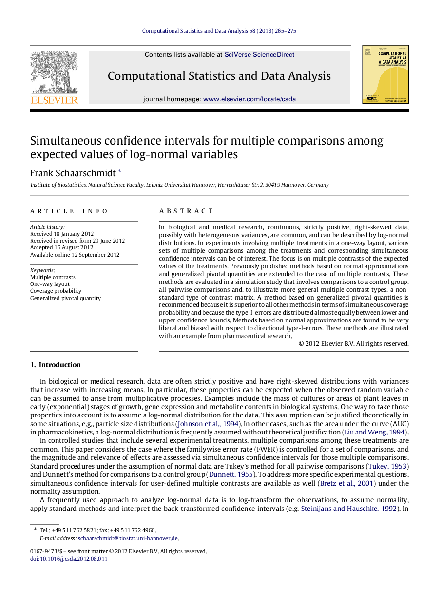 Simultaneous confidence intervals for multiple comparisons among expected values of log-normal variables