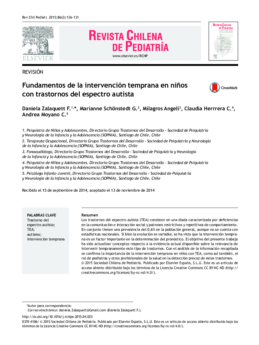 Fundamentos de la intervención temprana en niños con trastornos del espectro autista