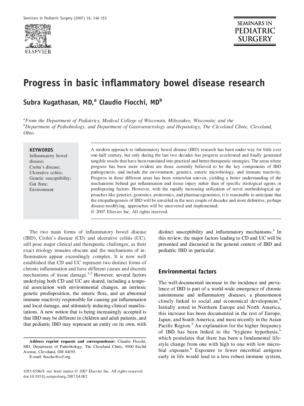 Progress in basic inflammatory bowel disease research