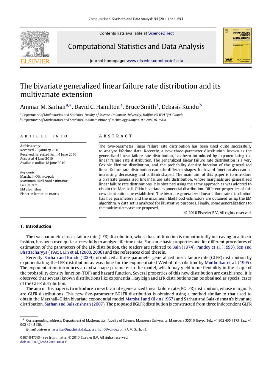 The bivariate generalized linear failure rate distribution and its multivariate extension