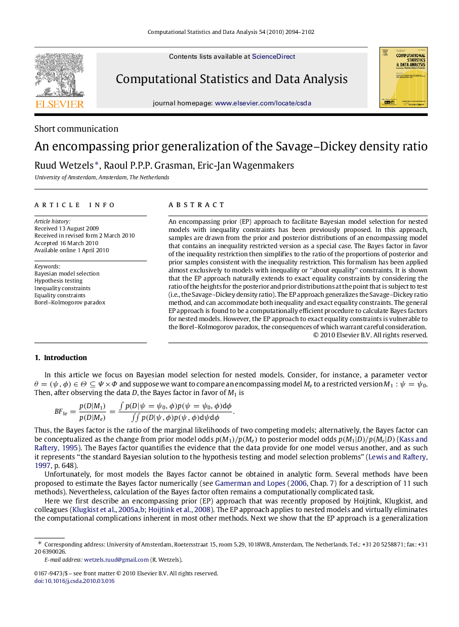 An encompassing prior generalization of the Savage–Dickey density ratio