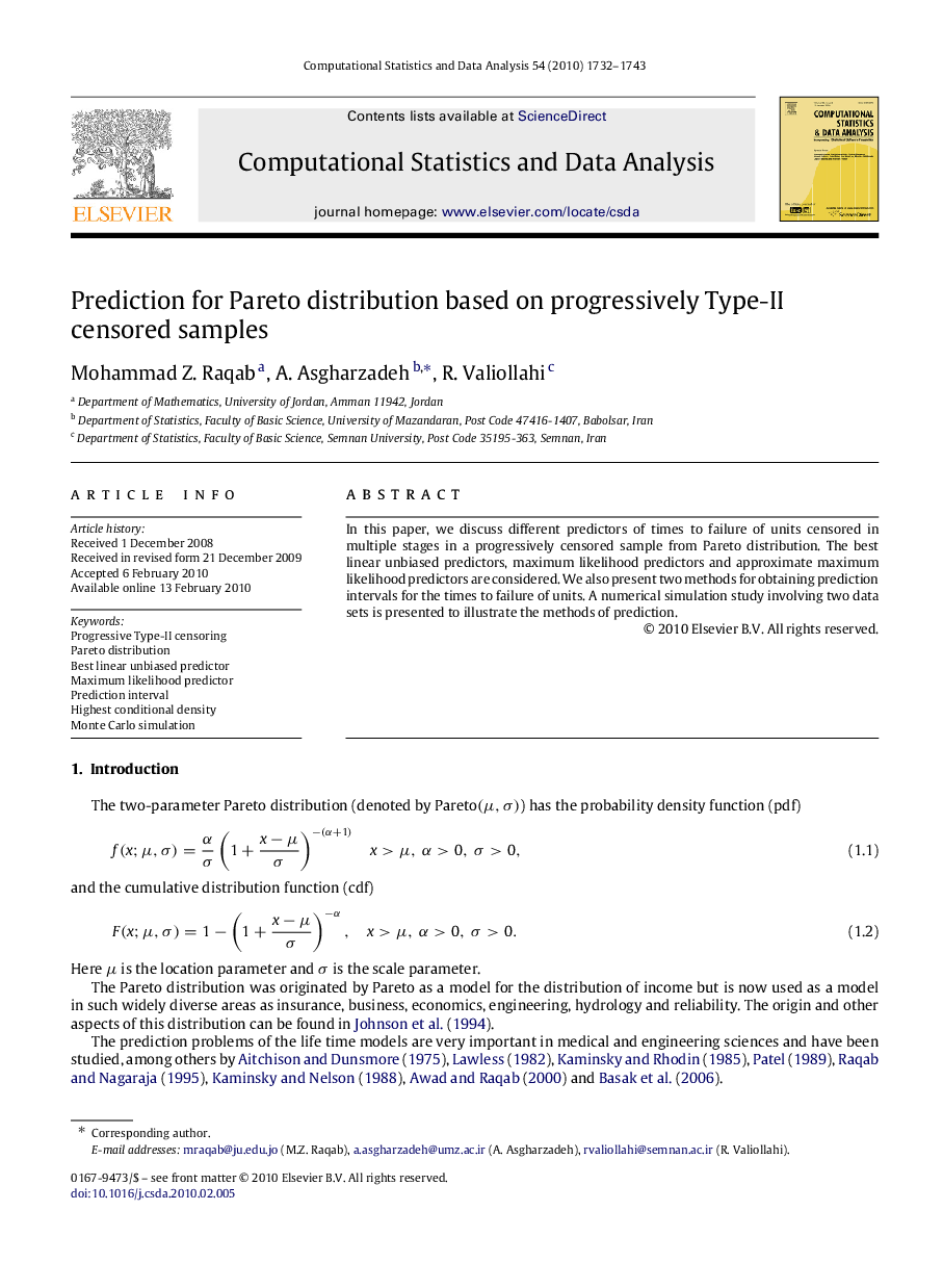 Prediction for Pareto distribution based on progressively Type-II censored samples