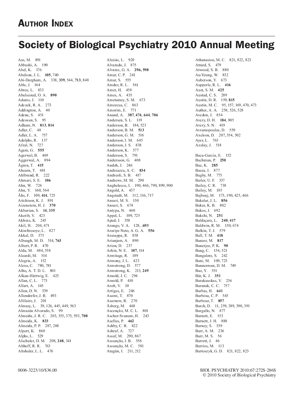 Author Index