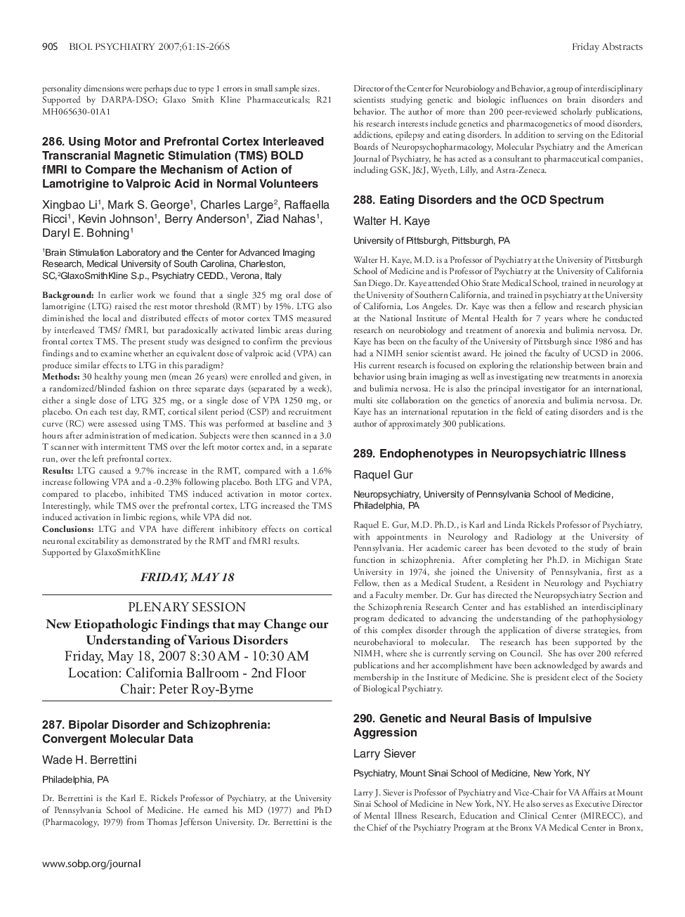 Friday Abstracts