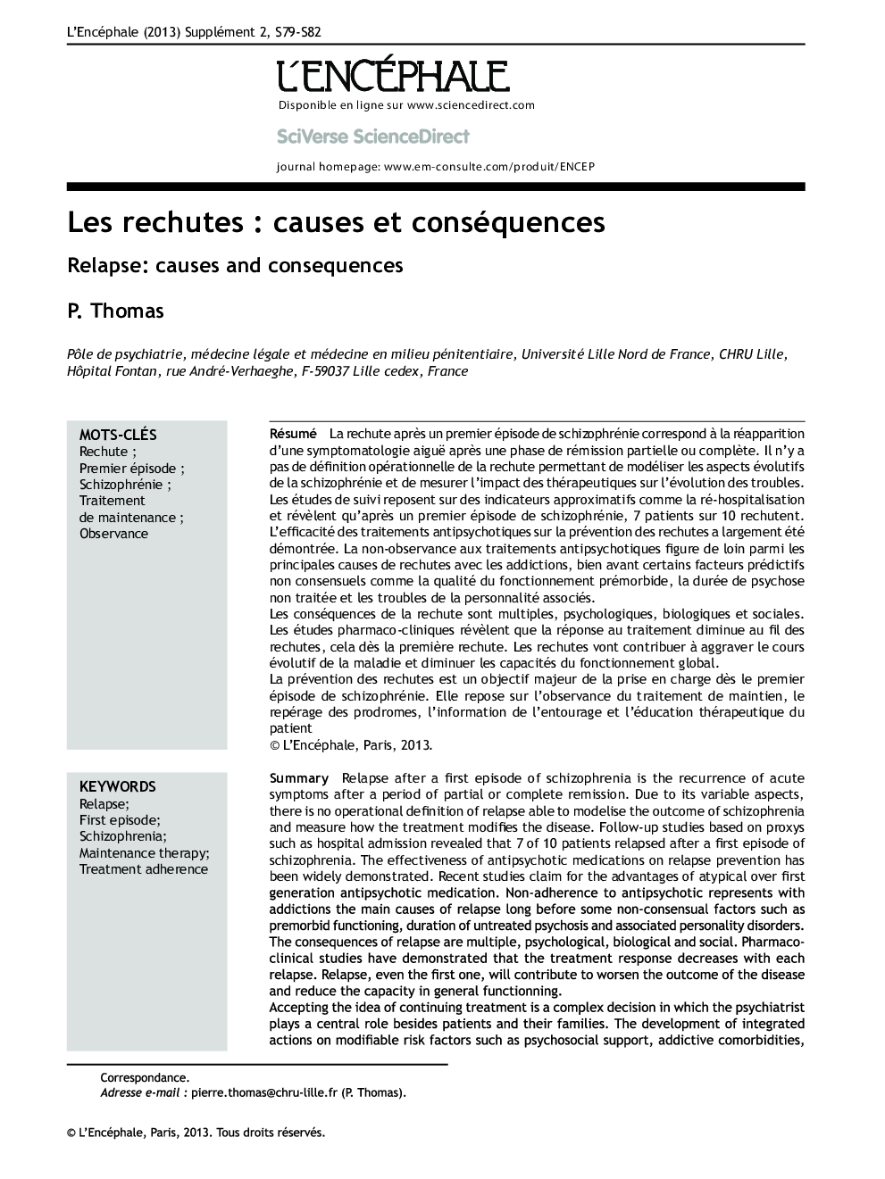 Les rechutes : causes et conséquences