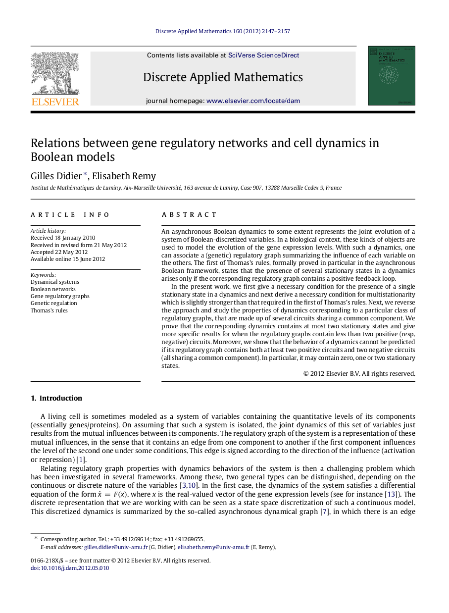 Relations between gene regulatory networks and cell dynamics in Boolean models