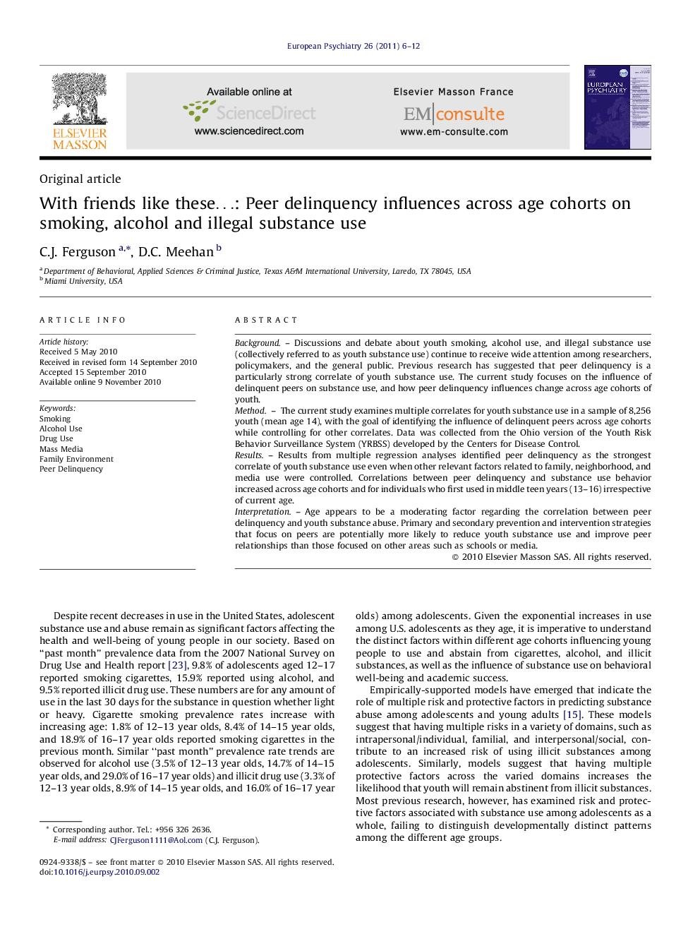 With friends like these…: Peer delinquency influences across age cohorts on smoking, alcohol and illegal substance use