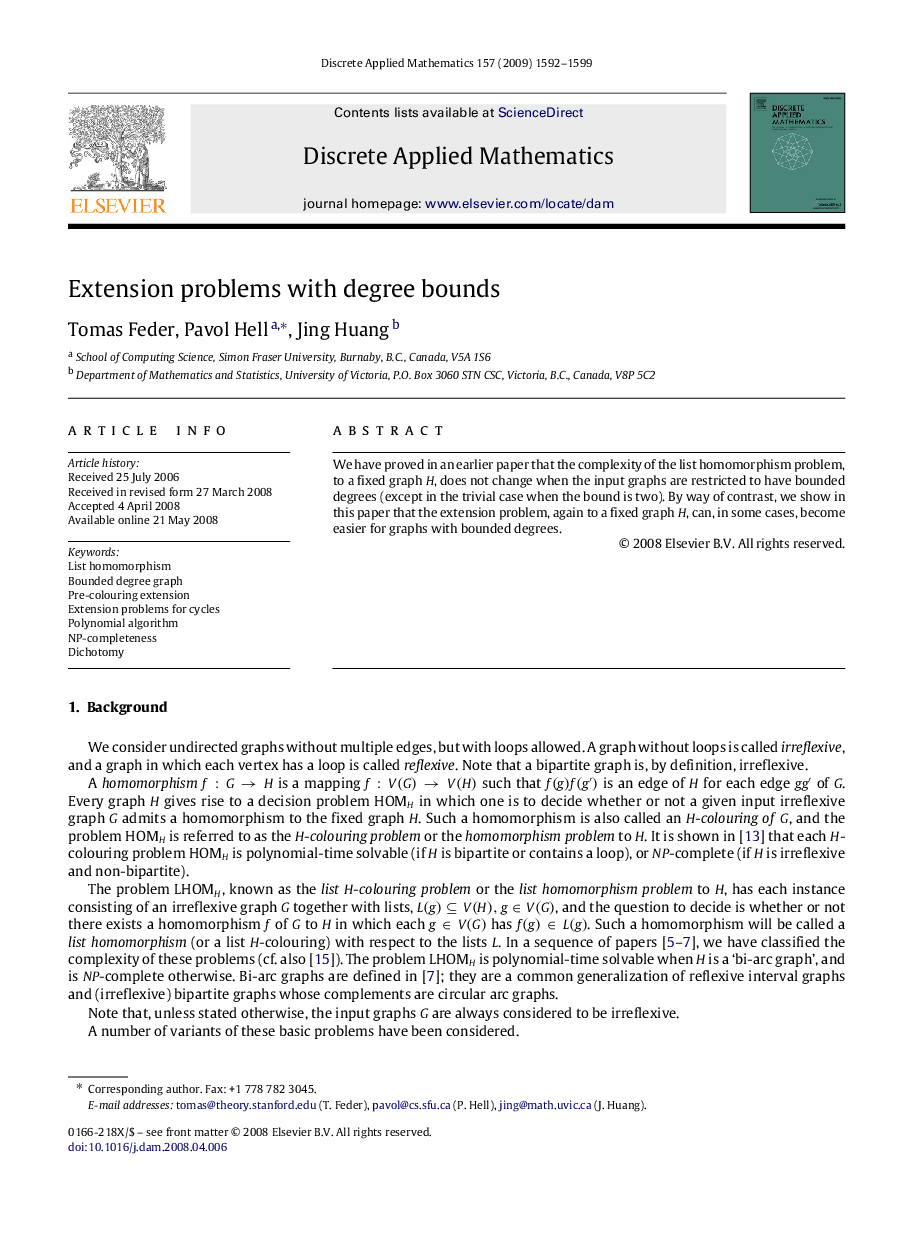 Extension problems with degree bounds