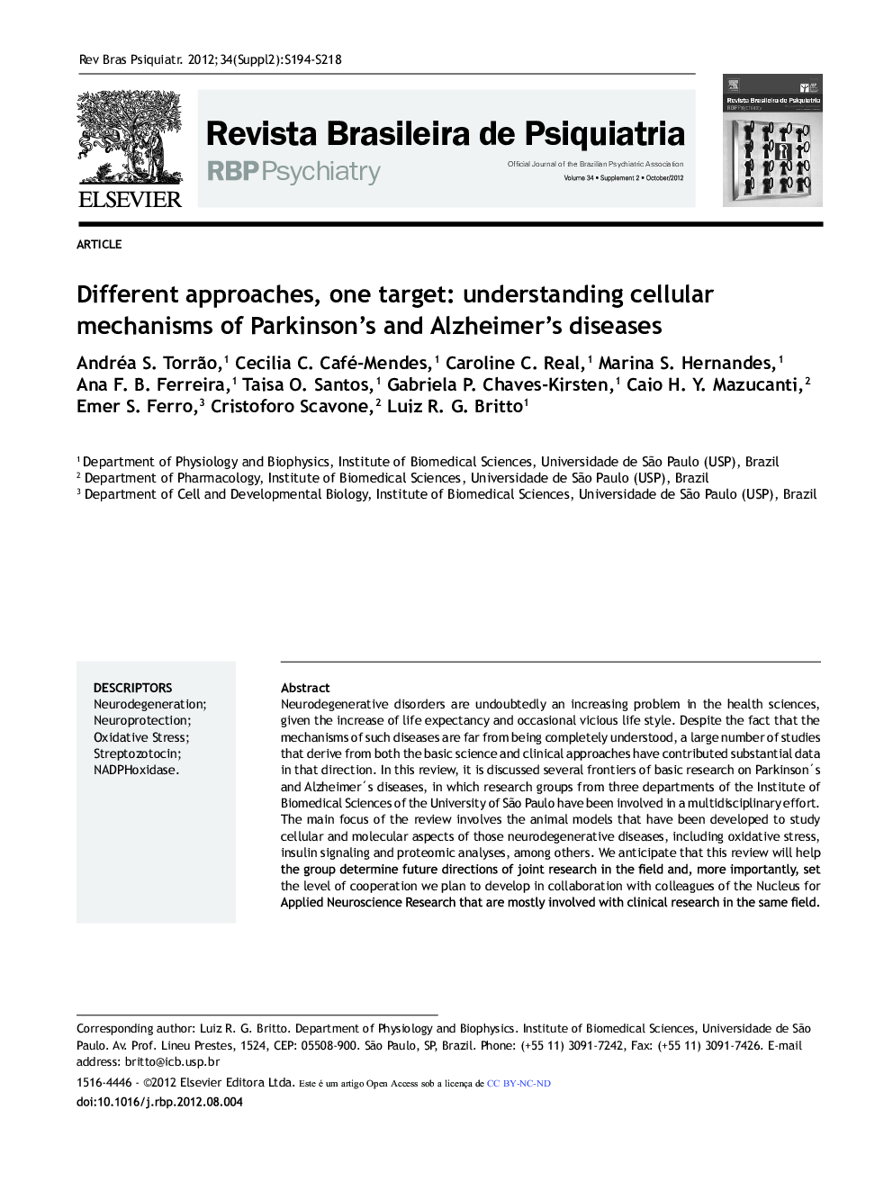 Different Approaches, One Target: Understanding Cellular Mechanisms of Parkinson's and Alzheimer's Diseases