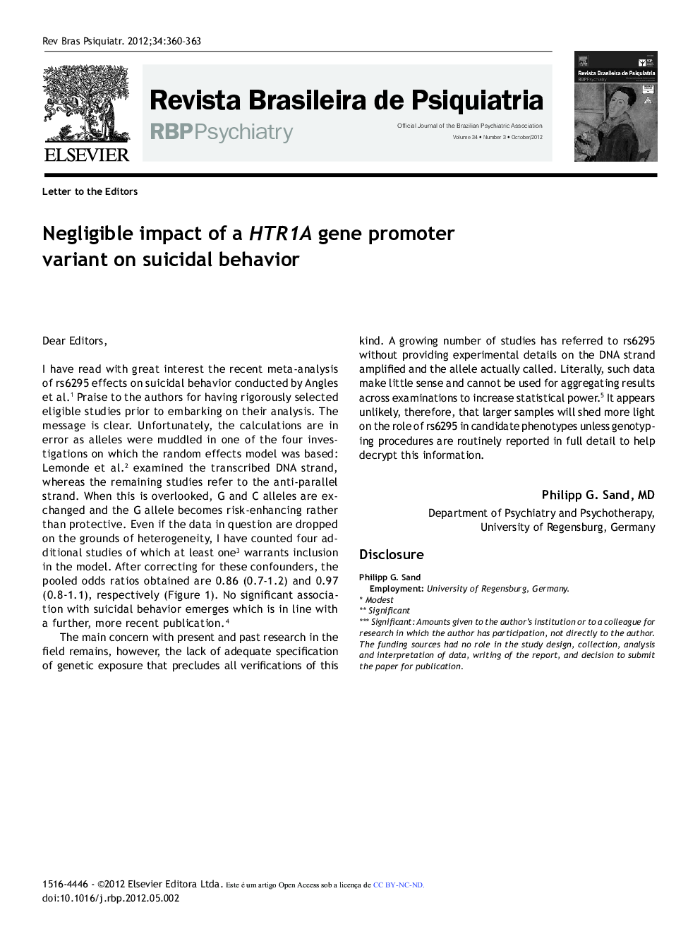 Negligible impact of a HTR1A gene promoter variant on suicidal behavior