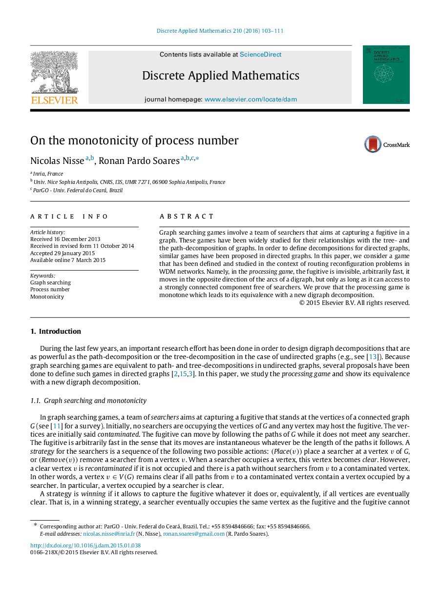 On the monotonicity of process number