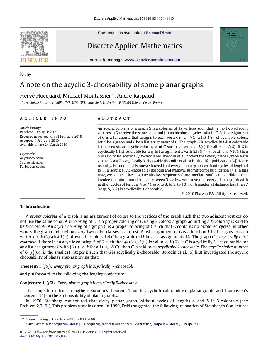 A note on the acyclic 3-choosability of some planar graphs