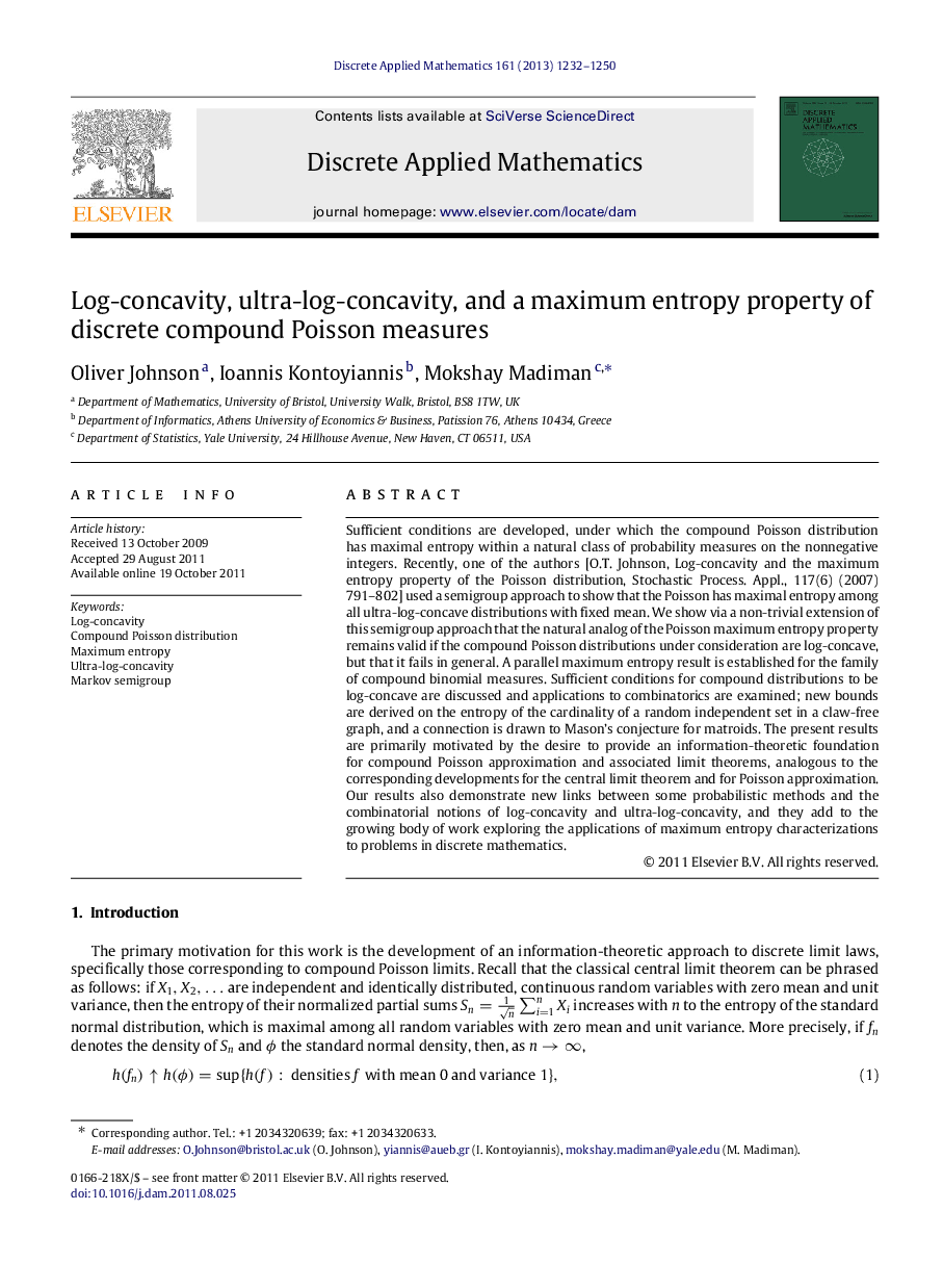 Log-concavity, ultra-log-concavity, and a maximum entropy property of discrete compound Poisson measures