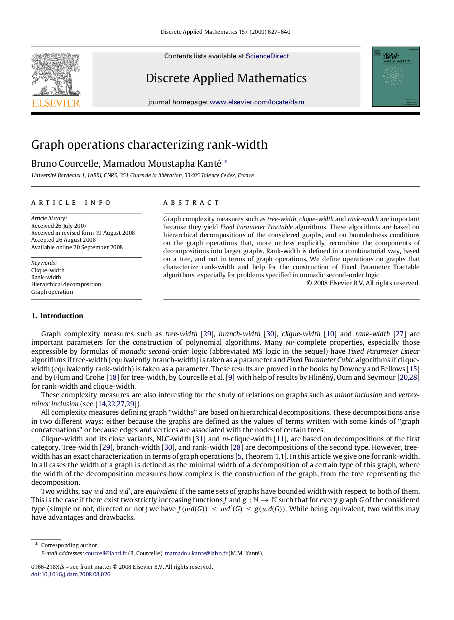 Graph operations characterizing rank-width